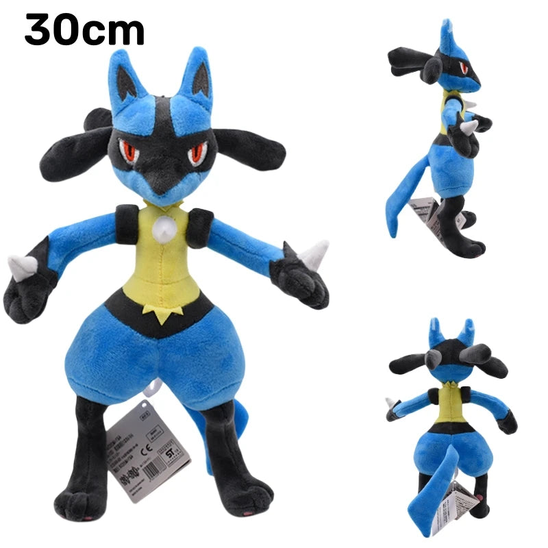 Pokemon Plush Toy Anime Character Dolls CharizardX&Y Eevee Greninja Lucanroc Lucario Rayquaza Gyarados Children's Plush Toy