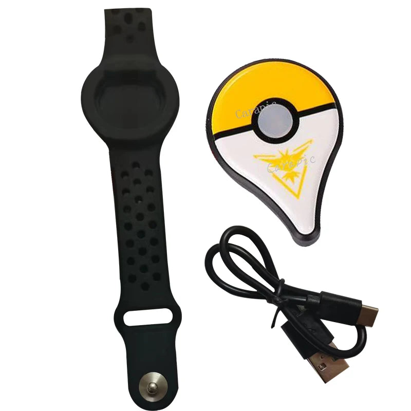 Auto Catch Type-c Rechargable For Pokemon Go Plus Wristband Bracelet Digital Watch Bluetooth Band Switch Game Accessory