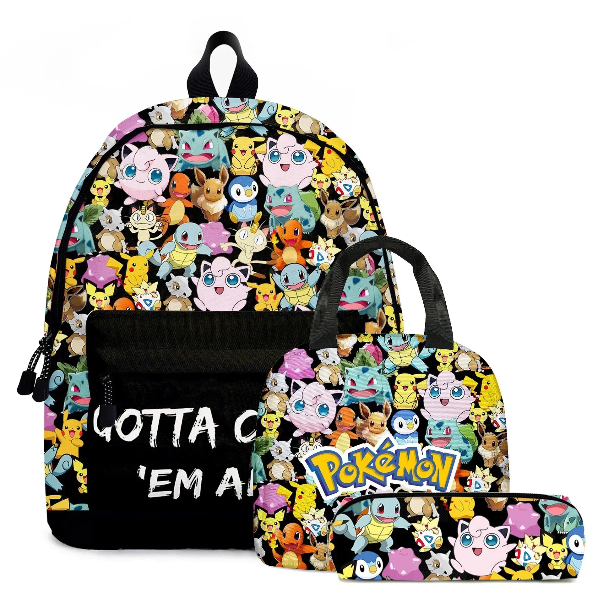 Pokemon School Bags Backpacks Pikachu Anime Figures Kids Bags Big Capacity Travel Bag Girls Boys Christmas Gifts Toys