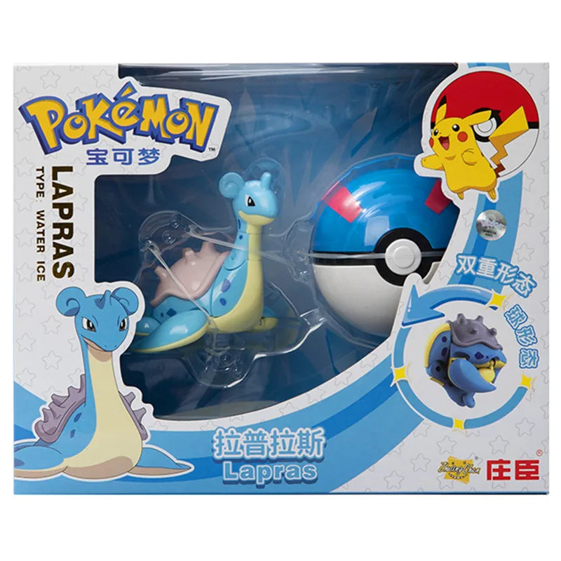 Pokemon Anime Figure Charizard Pikachu Mewtwo Pocket Monster Action Deformation Pokeball Toy Figures Model Kids Christmas Gift