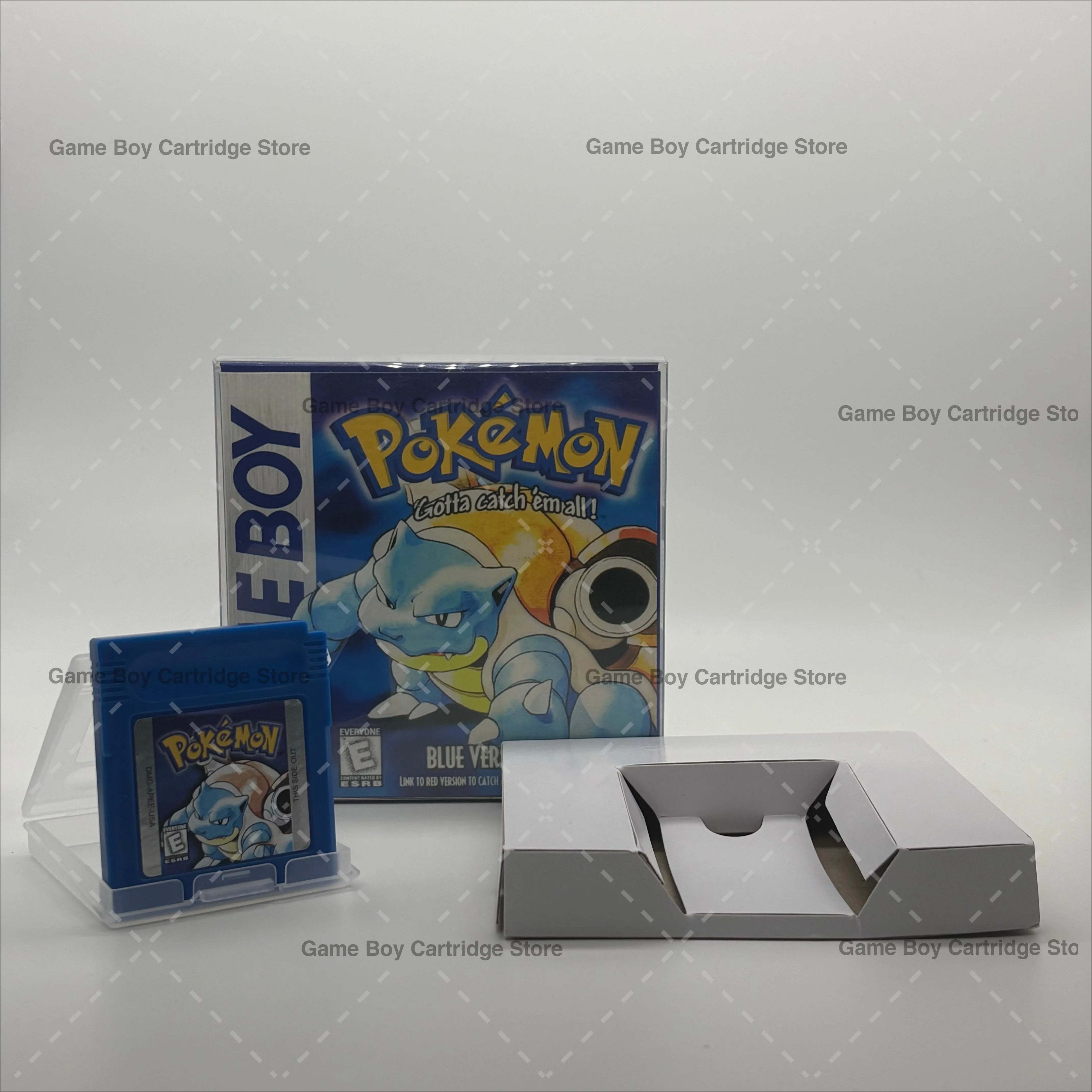 Pokemon Series Blue/Crystal/Gold/Green/Red/Silver/Yellow GBC Game in Box for Video Game Cartridge USA Version