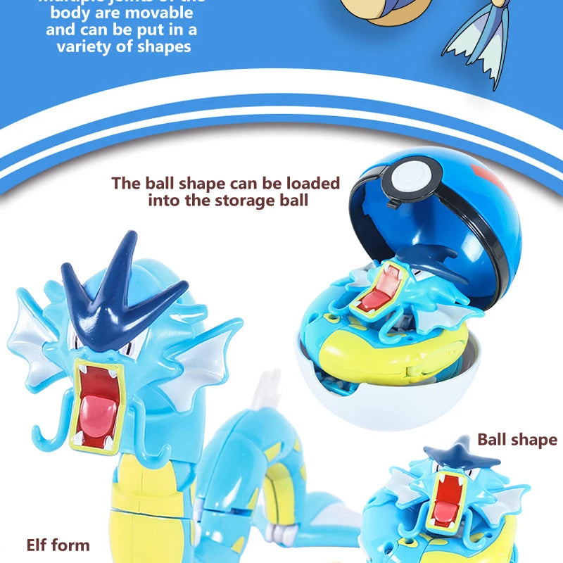 Pokemon Pokeball Box Set Toys Pocket Monster Pikachu ASH-Greninja Lucario Eevee Anime Action Figure Model Toy Gifts