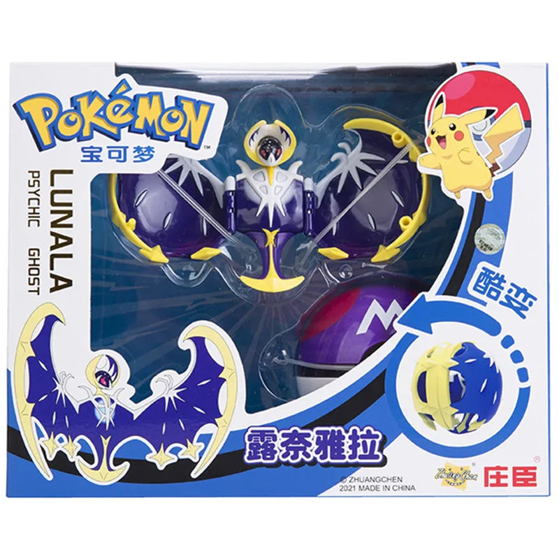 Pokemon Anime Figure Charizard Pikachu Mewtwo Pocket Monster Action Deformation Pokeball Toy Figures Model Kids Christmas Gift