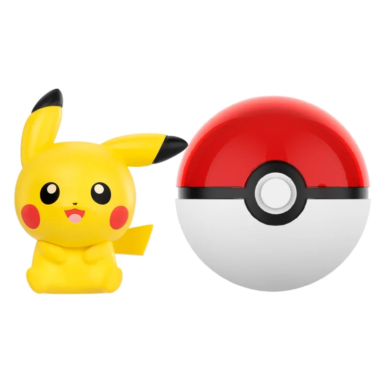 Pokemon Anime Action Figures Charmander Squirtle Pikachu Bulbasaur Mini Doll Original Genuine Model Ornament Children's Toy Gift