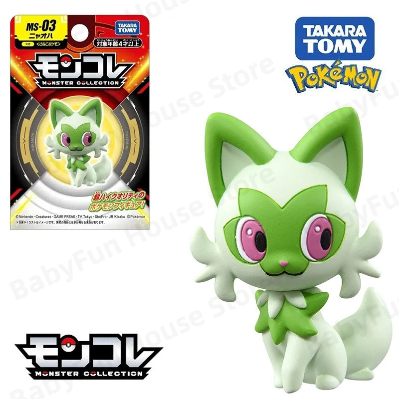 Original Takara Tomy Pokemon Figure Toy Snorlax Scream Tail Keldeo Lycanroc Poke Ball Pikachu Mimikyu Mewtwo Model Dolls Gifts