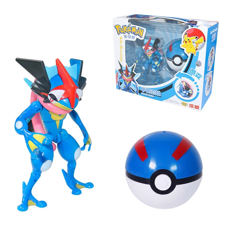 Pokemon ball deform Figure Pikachu Charizard Venusaur Blastoise Gyarados Solgaleo Lunala Action Figurine pokeball poke child Toy