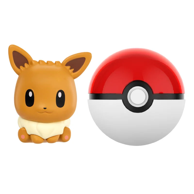 Pokemon Anime Action Figures Charmander Squirtle Pikachu Bulbasaur Mini Doll Original Genuine Model Ornament Children's Toy Gift