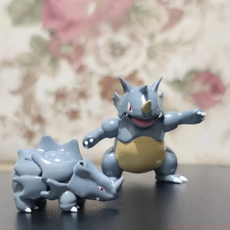 Hot Sale Pokemon Rhyhorn Rhydon Anime World1:20 Action Figure Cute Doll 3d Print Model Desktop Ornaments Collection Kid Toy Gift