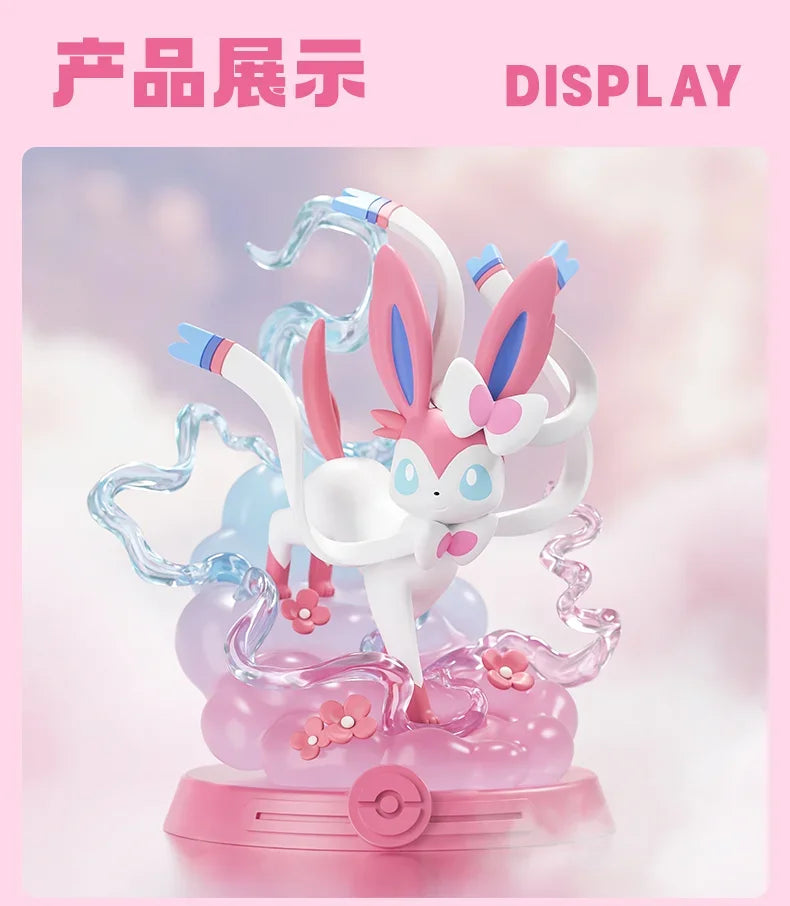 Pokemon Funismo Original Adventure Eevee Family Suit BlindBox Flareon Spider Sylveon Collection of Action Figures Model Toy