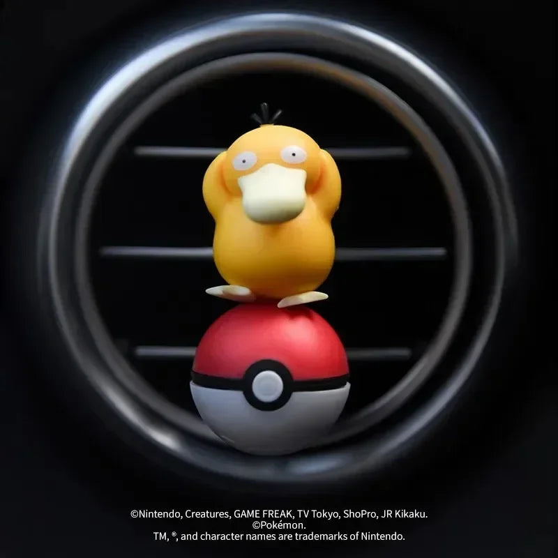 Pokemon Cartoon Anime Pikachu Car Air Freshener Perfume Diffuser Rotating Propeller Outlet Fragrance Auto Decoration Accessories