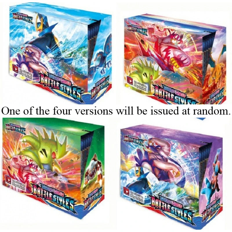 360pcs Pokémon Collection Game Card Booster Card Pack Sword and Shield Series Prismatic Evolutions - Toy Gift Flash Card
