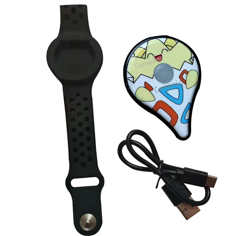 Auto Catch Type-c Rechargable For Pokemon Go Plus Wristband Bracelet Digital Watch Bluetooth Band Switch Game Accessory