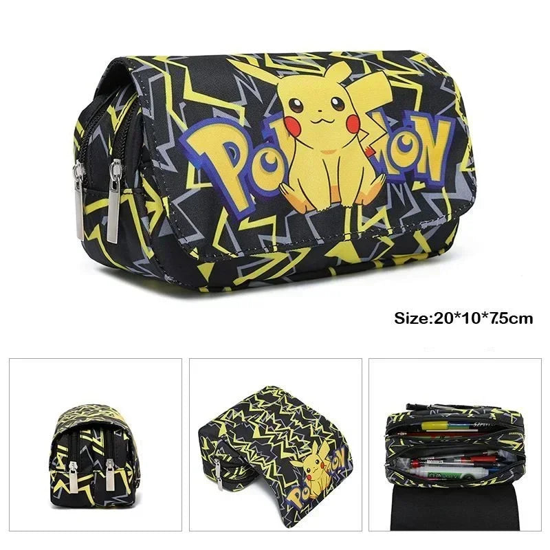 Pokemon School Bags Backpacks Pikachu Anime Figures Kids Bags Big Capacity Travel Bag Girls Boys Christmas Gifts Toys