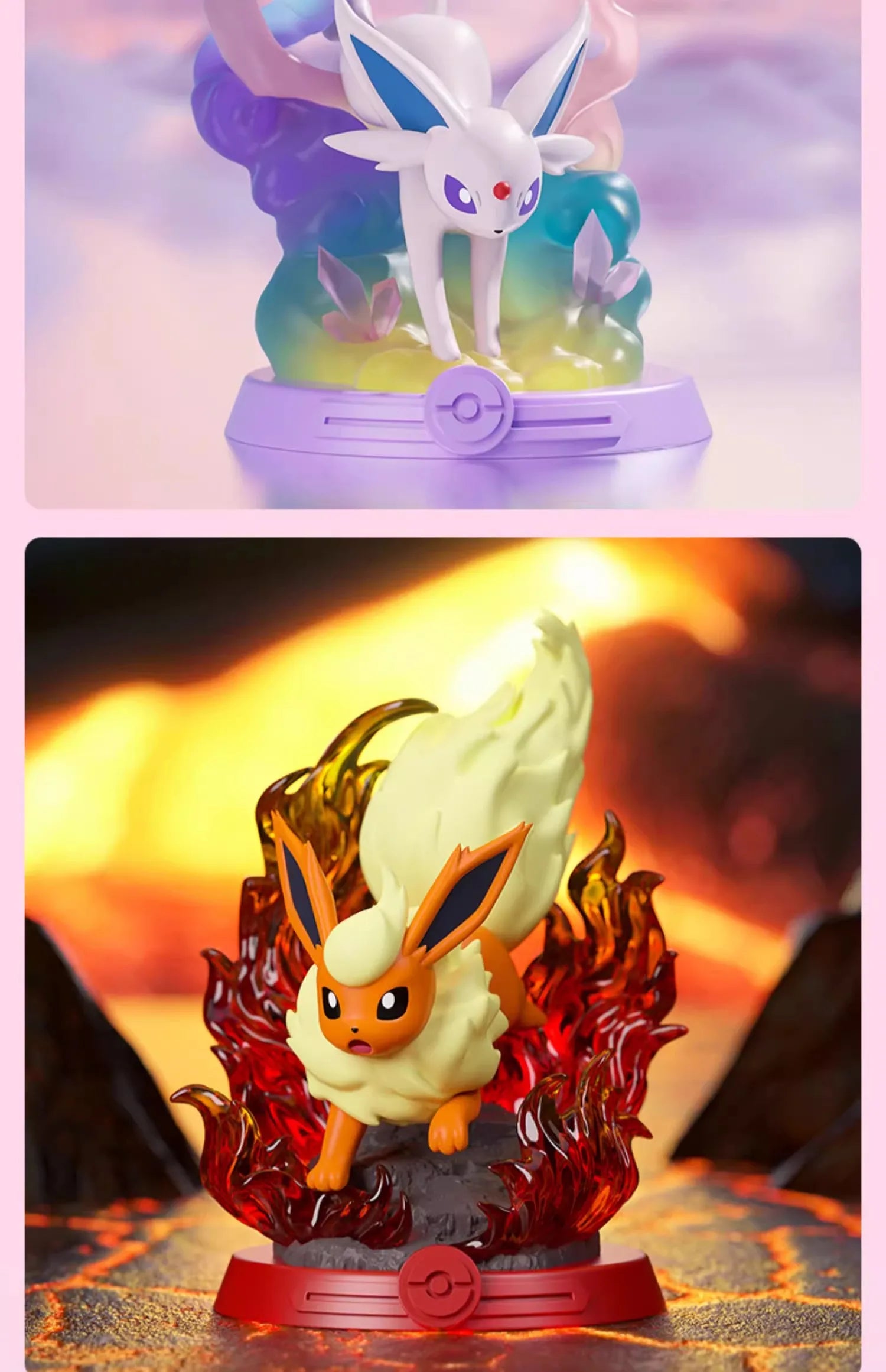 Anime Pokemon Funism Original Adventure Eevee Family Suit Blind Box Jolteon Sylveon Action Figure Collection Model Kids Toy Gift