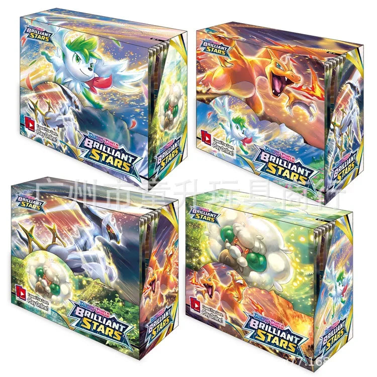 360pcs Pokémon Collection Game Card Booster Card Pack Sword and Shield Series Prismatic Evolutions - Toy Gift Flash Card