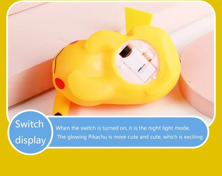 Pokemon Pikachu Squirtle Night Light Glowing Children Toy Pokemon Pikachu Cute Bedside Lamp Children Birthday Christmas Present