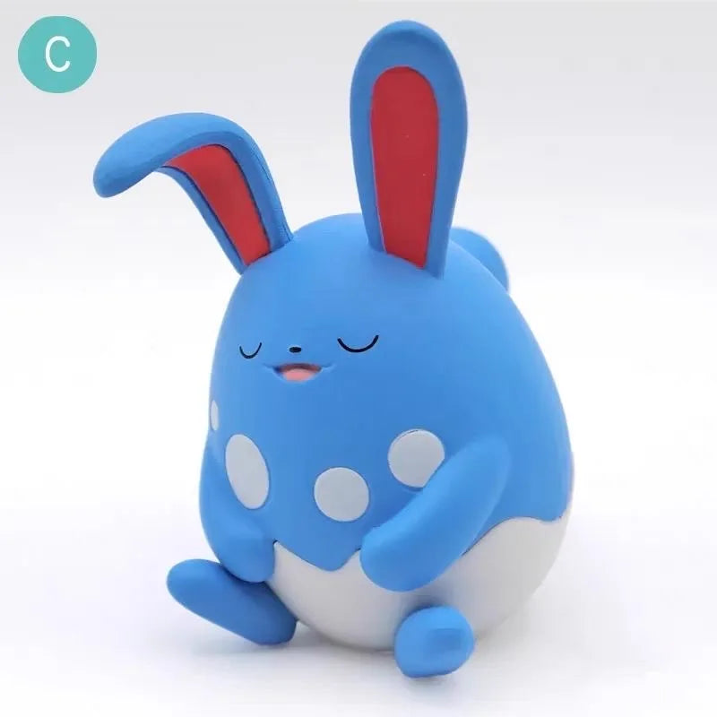 Anime Pokemon Gashapon Toys Shoulder to Shoulder Series 6 Eevee Sylveon Ralts Azumarill Cartoon Figure Model Dolls Kids Gifts
