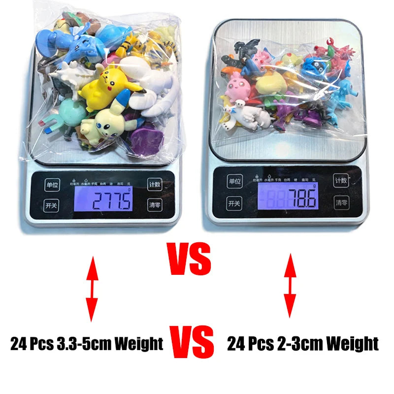 Oversized Pokemon Action Figure Large 3.3-5CM Not Repeating Figures Model Toys Pokémon Figure Pikachu Anime Kids Collect Gifts