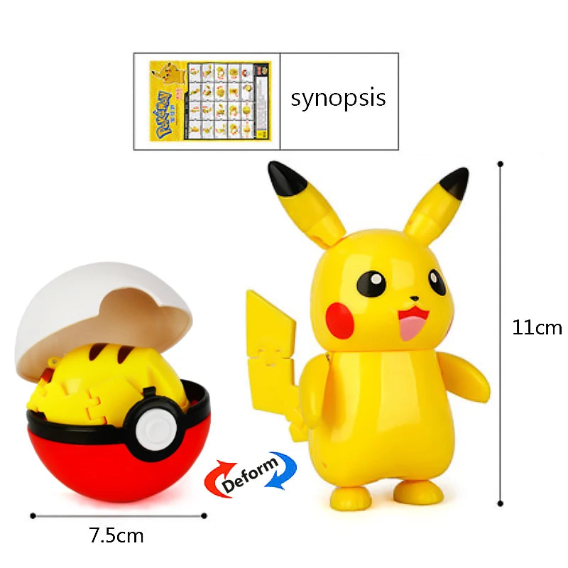 Pokemon Pokeball Box Set Toys Pocket Monster Pikachu ASH-Greninja Lucario Eevee Anime Action Figure Model Toy Gifts