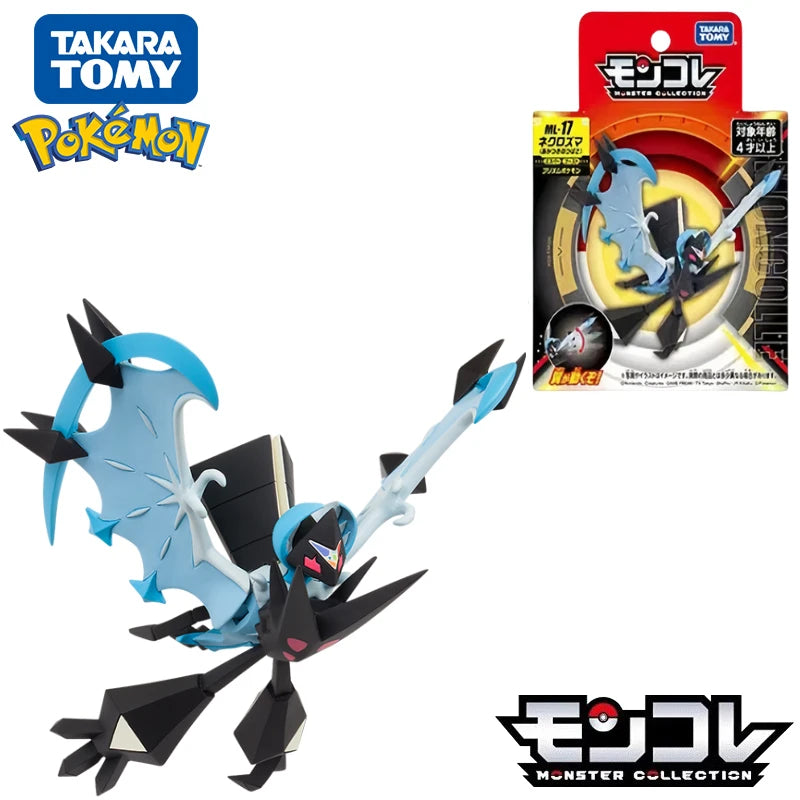 Original Takara Tomy Pokemon Solgaleo Lunala Collectible Figure Toys Anime Ultra Dawn Wings Necrozma Model Doll Festivals Gifts