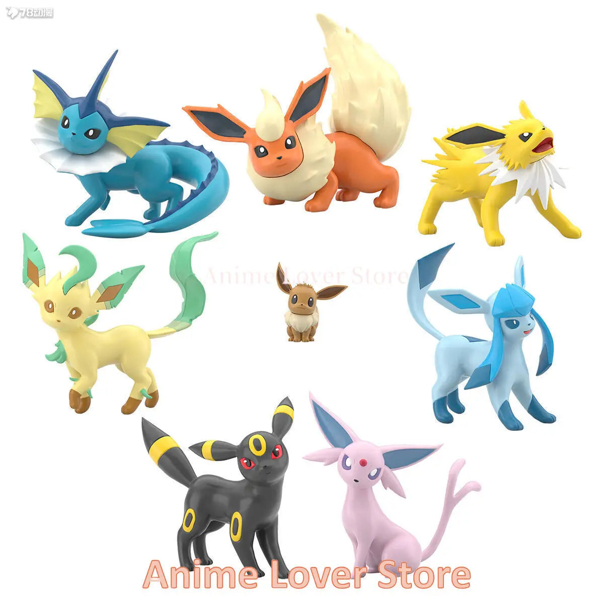 Bandai Original Scale World POKEMON Paldea Region Penny Sylveon Eevee Flareon Vaporeon Jolteon Glaceon Espeon Anime Figures Toys
