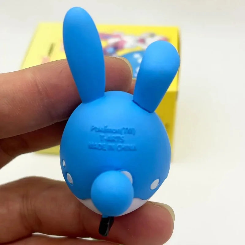 Anime Pokemon Gashapon Toys Shoulder to Shoulder Series 6 Eevee Sylveon Ralts Azumarill Cartoon Figure Model Dolls Kids Gifts