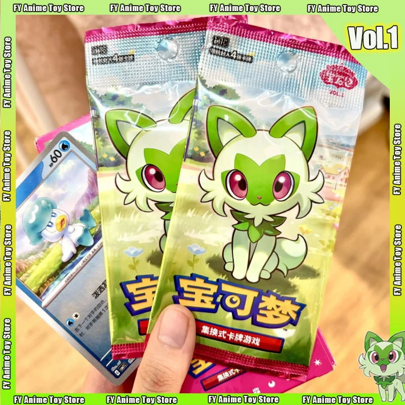5pcs in Stock 100% Original Genuine Pokemon Trading PTCG Gem Bag Edition Cards Anime Collected Toy Pokemon Card Gift  Boxes Hot