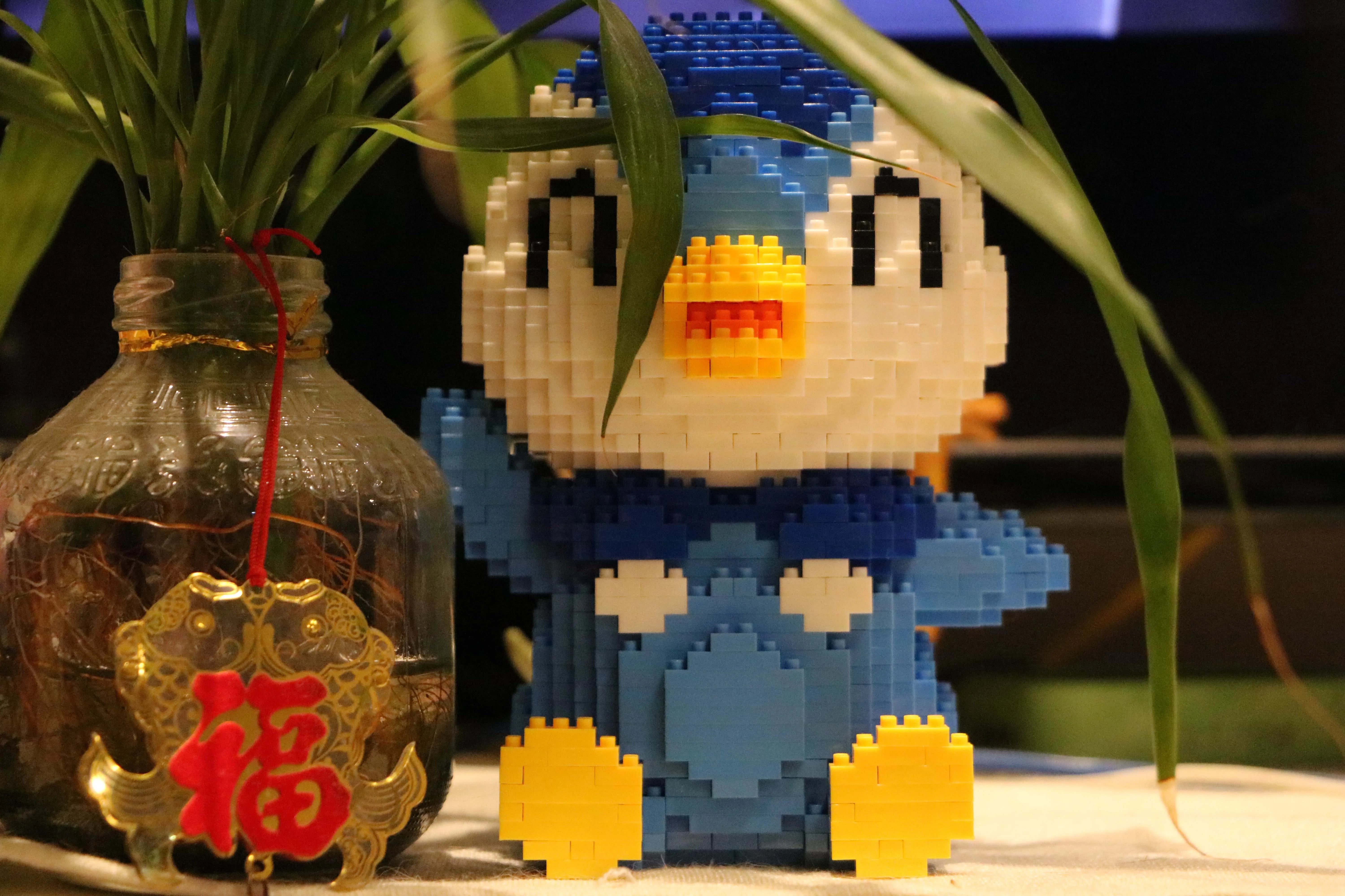 Pokemon Building Block Lucario Mewtow Cubone Gyarados Gengar Piplup Mega Charizard Figure DIY Assembly Micro Bricks Toys for Kid