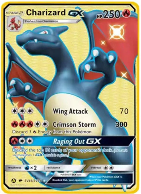 Pokemon English Metal Game Collection Card Anime Figure Charizard Pikachu Blastoise Mewtwo Battle Collection Carte Card Toy Gift