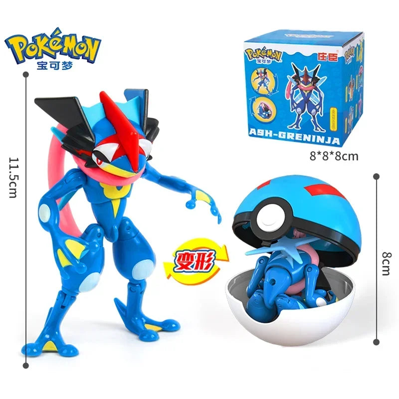 Original Pokemon Elf Ball Toys Pocket Monsters Figures Model Pikachu Gengar Elf Ball Dragonite Snorlax Lapras Kids Toy