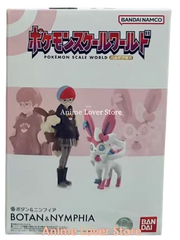 Bandai Original Scale World POKEMON Paldea Region Penny Sylveon Eevee Flareon Vaporeon Jolteon Glaceon Espeon Anime Figures Toys