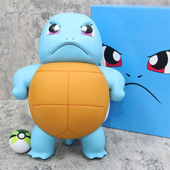 Pokemon 40cm Big Size Squirtle Anime Doll Handmade Kawaii Manga Peripheral Desktop Ornament Pvc  Collectible Model Kids Toy Gift