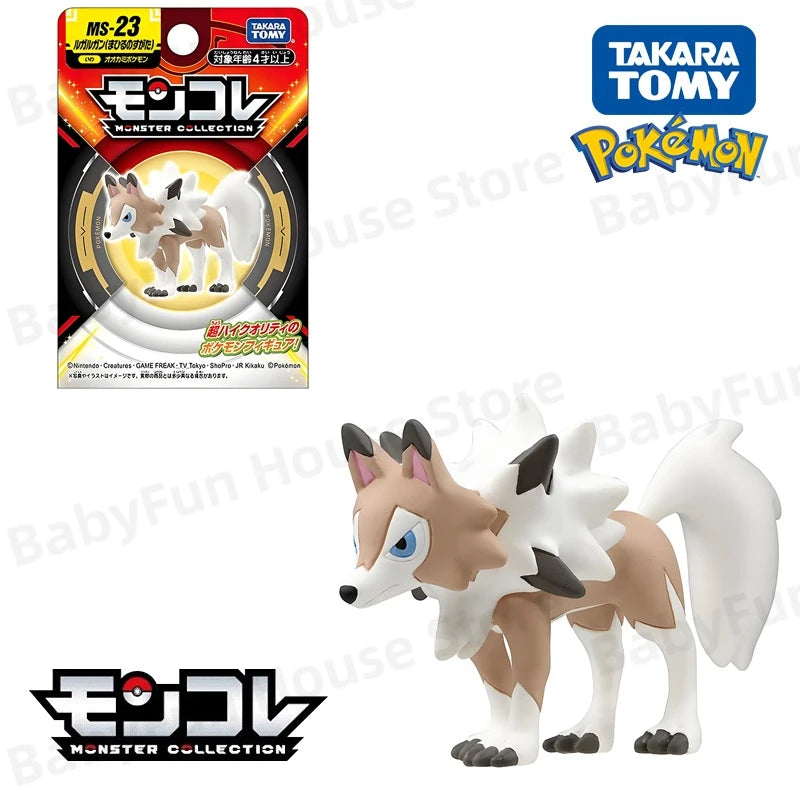 Original Takara Tomy Pokemon Figure Toy Snorlax Scream Tail Keldeo Lycanroc Poke Ball Pikachu Mimikyu Mewtwo Model Dolls Gifts