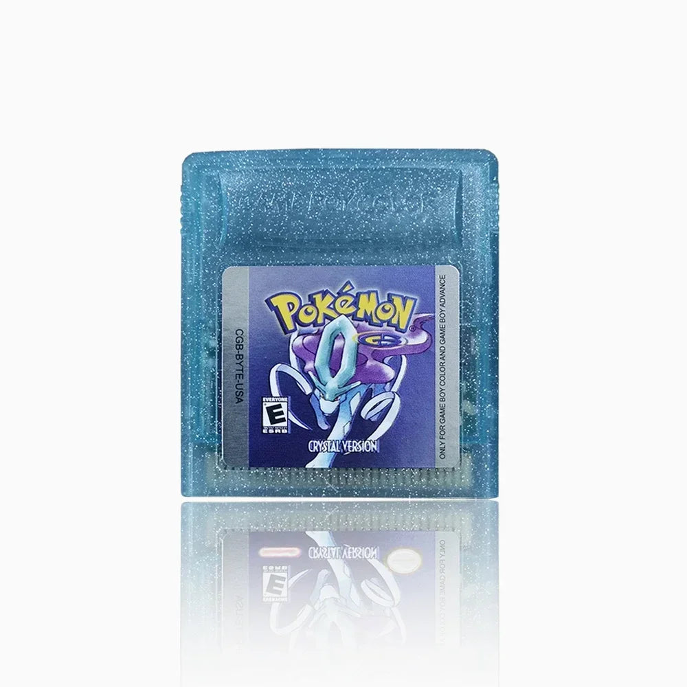 16 Bit Video Game Console Cartridge GBC Game Card Pokemon Series Blue Crystal Golden Green Red Silver Yellow USA Version