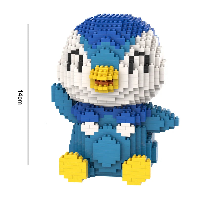 Pokemon Building Block Lucario Mewtow Cubone Gyarados Gengar Piplup Mega Charizard Figure DIY Assembly Micro Bricks Toys for Kid