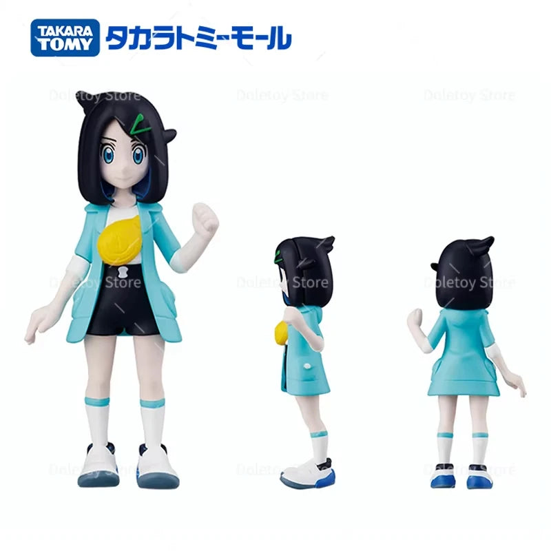 TOMY Pokemon Figure Trainer Ash Ketchum Leon Eevee Jolteon Flareon Leafeon Glaceon Umbreon Original Action Model Birthday Gift