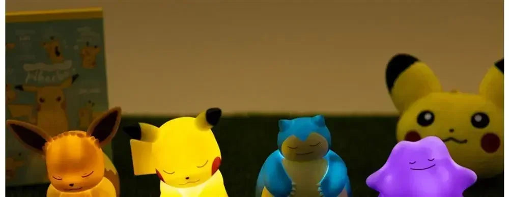 Pokemon Pikachu Snorlax Cartoon Night Light Creative Mini Bedroom Bedside Light Cute Eevee Ditto Night Light Birthday Gift