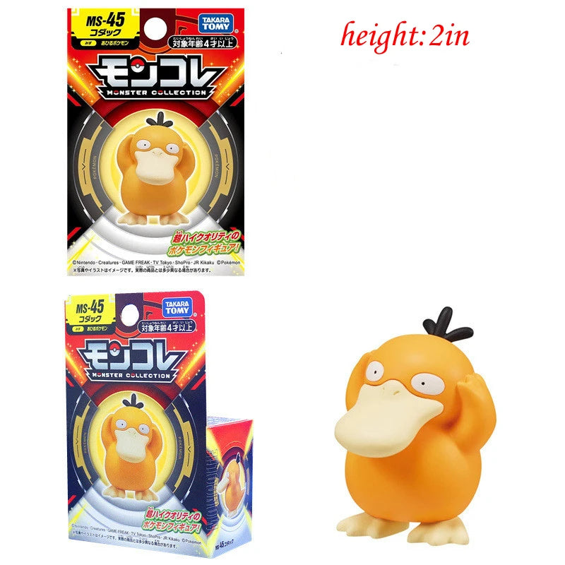 ORIGINAL Pokemon Anime Figure Toy Pikachu Gengar Charizard Dragonite Lucario Psyduck Eevee Cartoon Figurine Model  Decor Gift