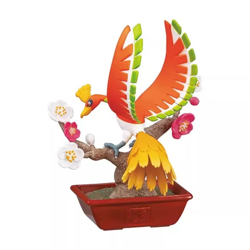 Re-ment Pokemon Pikachu Vulpix Ho-Oh Poliwag Mawile Lucario Potted Plant Figure Blind Box Toys Model Collection Ornaments Gifts