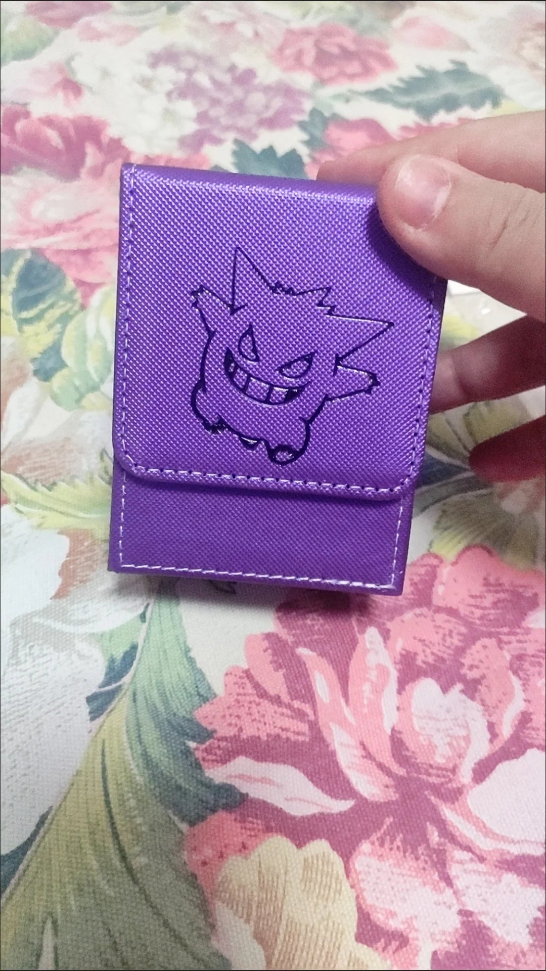 Cartoon Pokemon Card Deck Storage Box Kawaii Eevee Pu Ptcg Brand Box Gengar Large Capacity Card Deck Box Ws Card Case Toys
