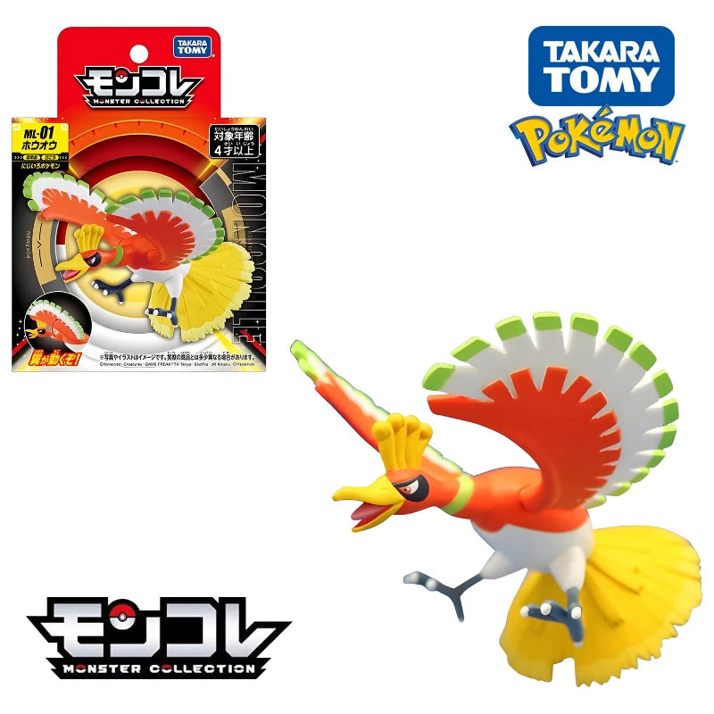 Original Takara Tomy Pokemon Figure Toys Koraidon Rayquaza Palkia Groudon Solgaleo Arceus Charizard Anime Figurine Model Dolls
