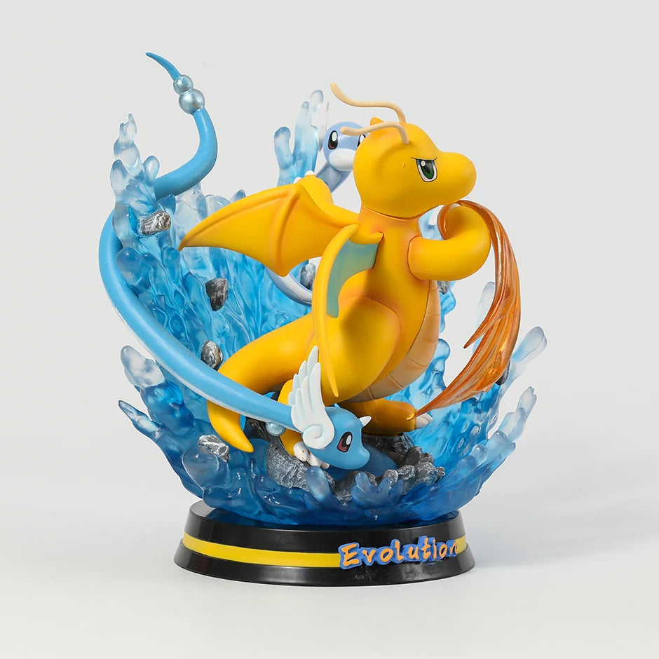 Pokemon Evolution Raichu Pikachu Pichu Light Up Statue Figure Collectible Model Toy
