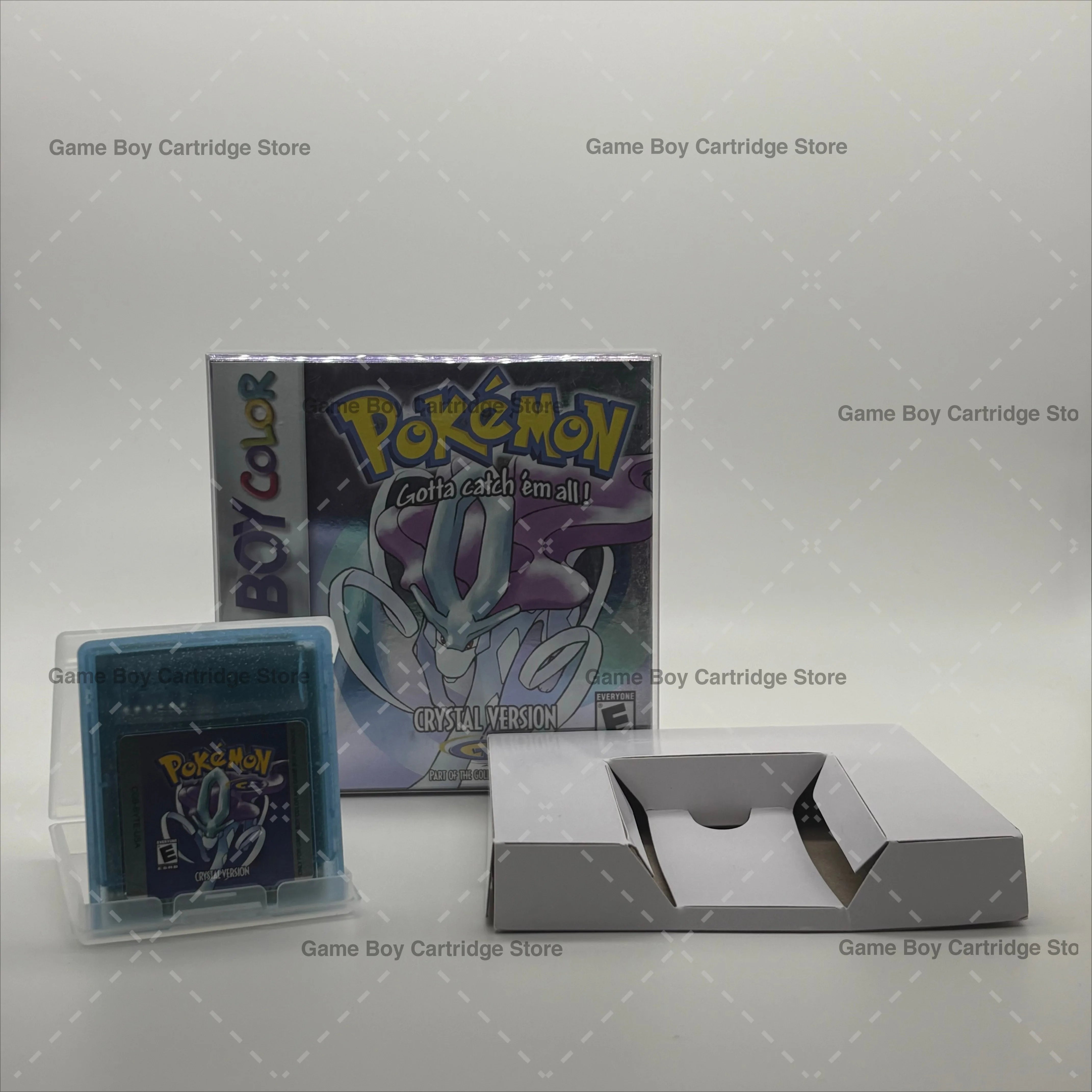 Pokemon Series Blue/Crystal/Gold/Green/Red/Silver/Yellow GBC Game in Box for Video Game Cartridge USA Version