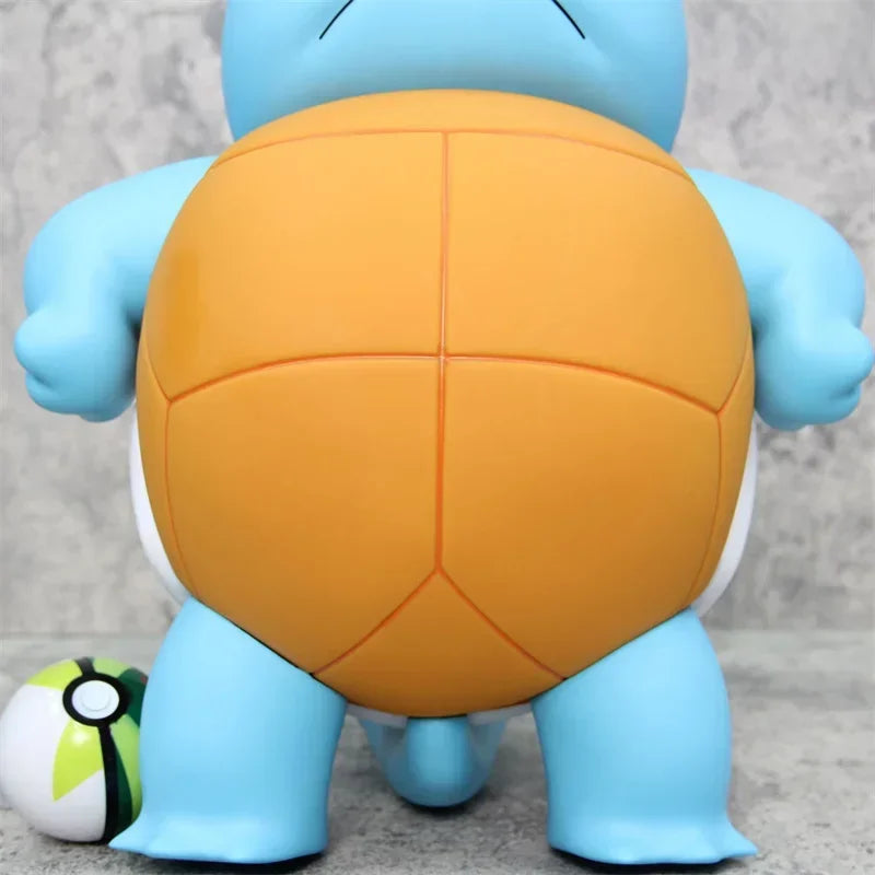 Pokemon 40cm Big Size Squirtle Anime Doll Handmade Kawaii Manga Peripheral Desktop Ornament Pvc  Collectible Model Kids Toy Gift
