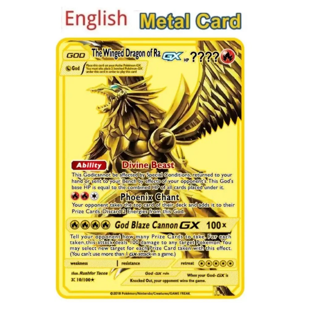 10000 point arceus vmax pokemon metal cards DIY card pikachu charizard golden limited edition kids gift game collection cards